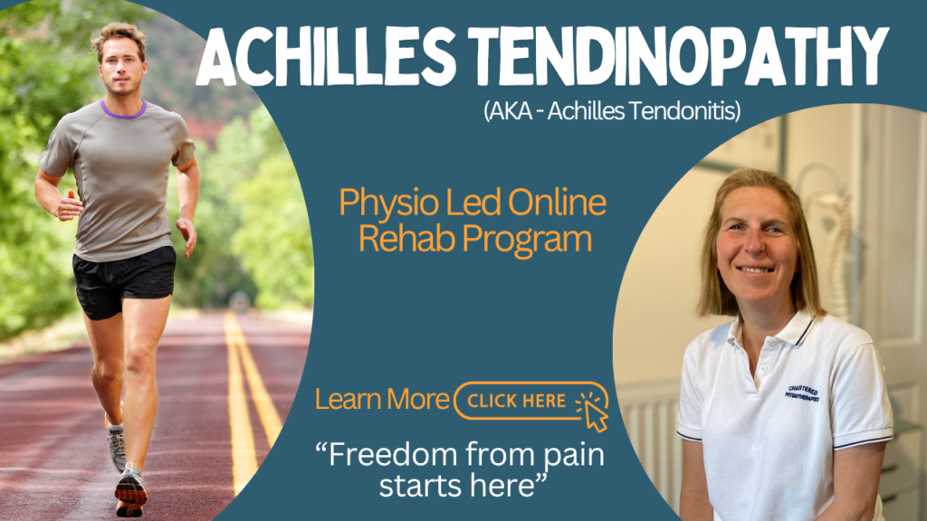 Achilles Tendinopathy Online Rehab Program. Click to learn more.